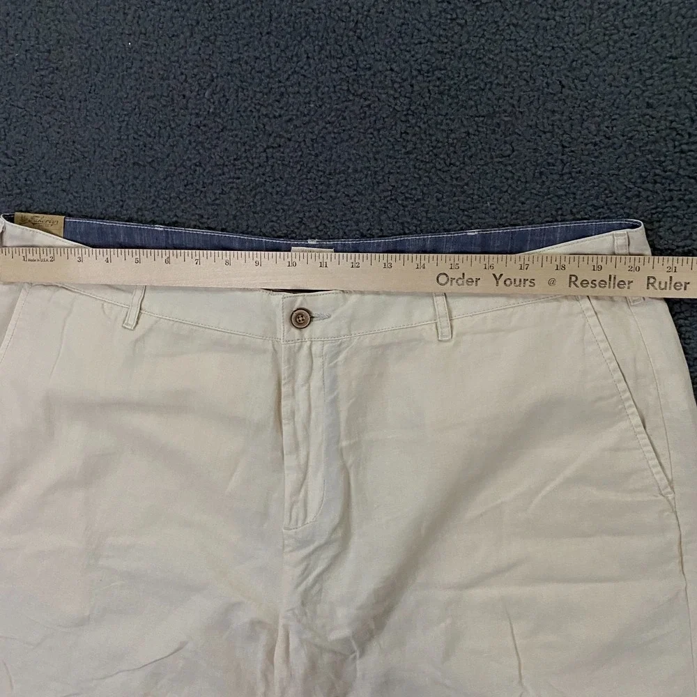 Faherty Malibu Shorts Mens size 40 Cotton Linen Chino Beach Preppy Yacht NWT